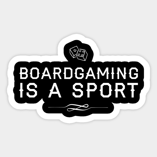 Boardgaming is a Sport Sticker by BedRockDesign